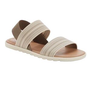 SOREL Ella Striped Sandals- Size- 8, Like New